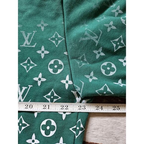 Louis Vuitton Green & White Monogram Gradient Hoodie Sz L - Picture 6 of 7